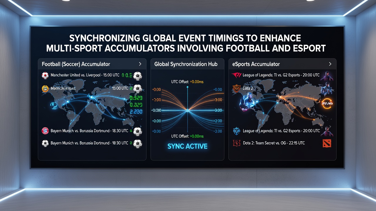Multi-Sport-Akkumulatoren mit synchronisierten Zeitplänen für Fußball und eSports